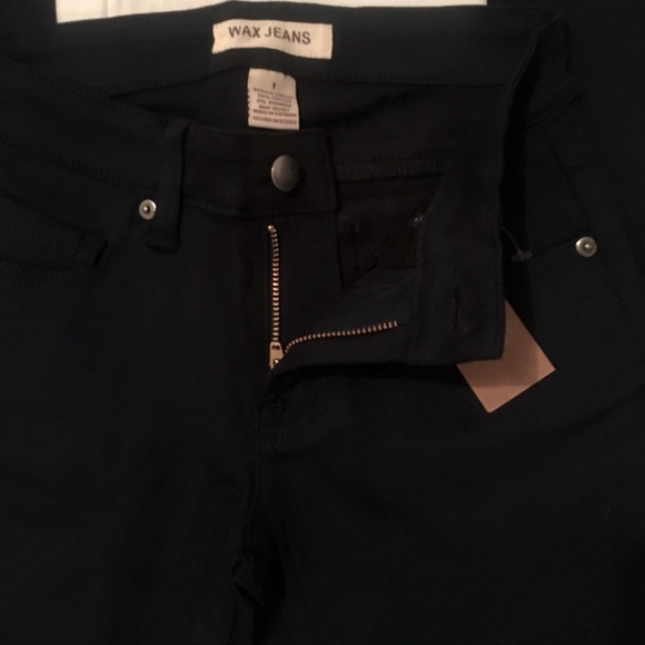 Navy Blue Wax Jeans - Picture 4 of 7